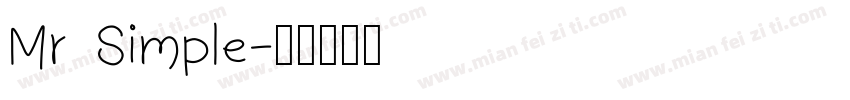 Mr Simple字体转换
